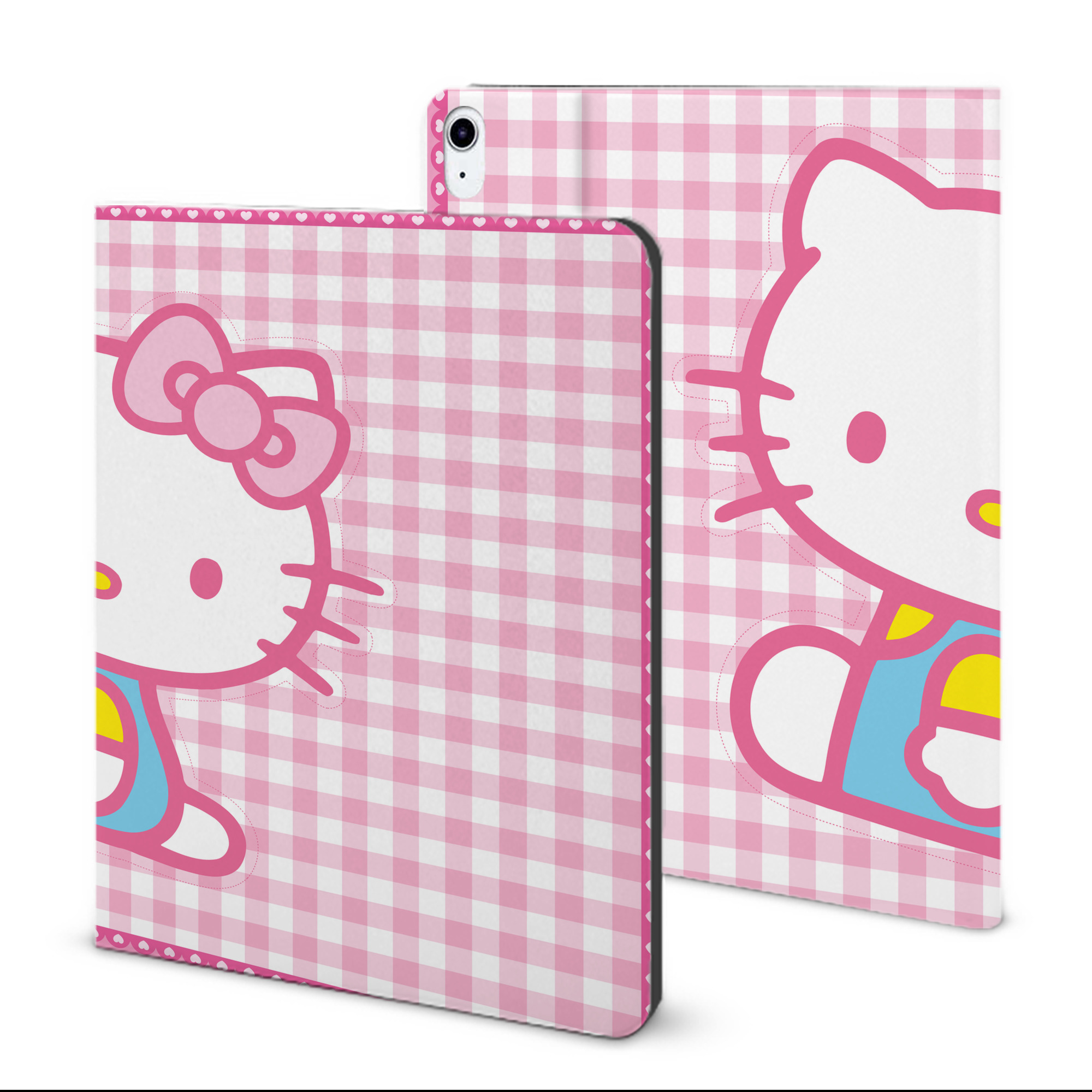 （画像用） Hello Kitty ハローキティ IPad ケース ブック型 PUレザー TPU 耐衝撃 軽量 薄型 ペン収納なし 全面保護 IPad 各モデル対応